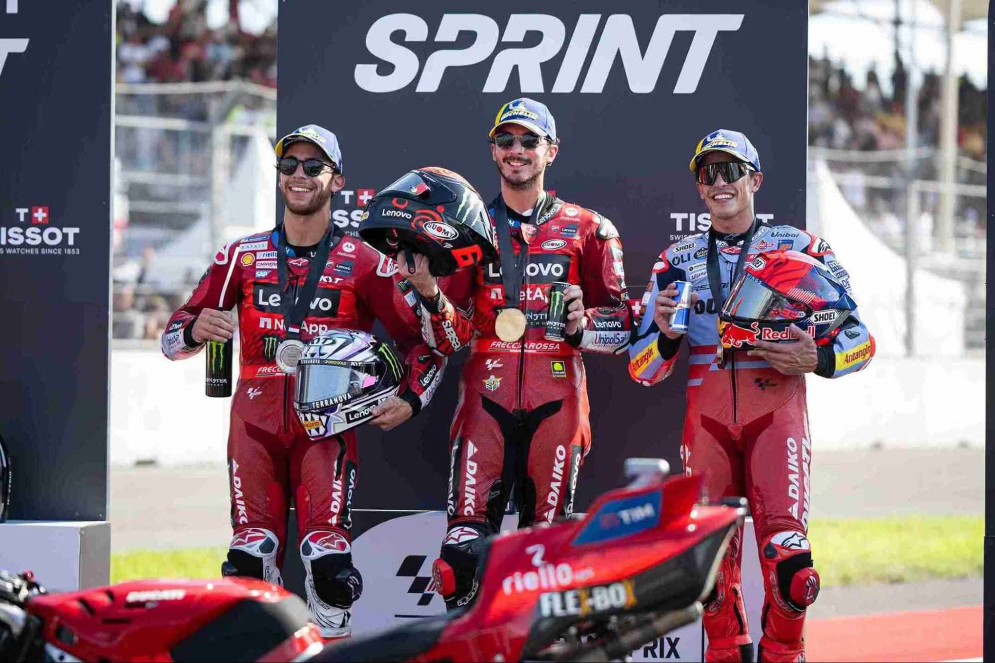 Sprint Podium di MotoGP Mandalika 2024